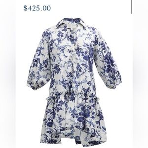 Cara Cara Silvia Dress, Vintage Floral in Navy and White